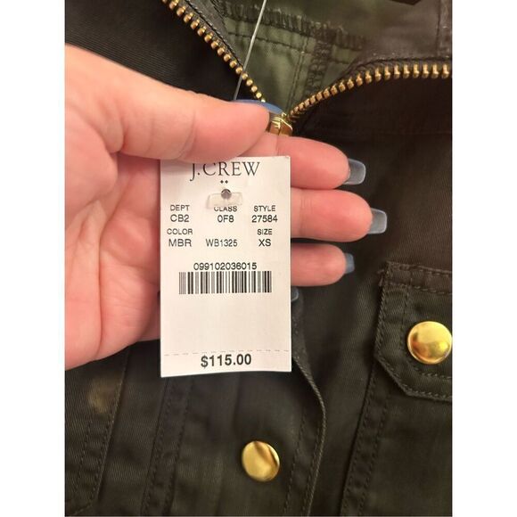 NWT J. Crew military inspired jacket XS - Picture 5 of 8